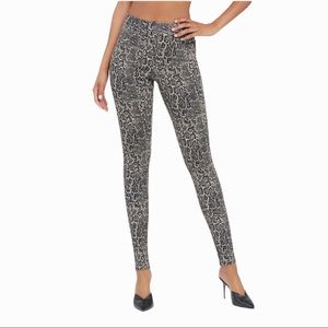 Spanx Jean-ish Snake Print Leggings